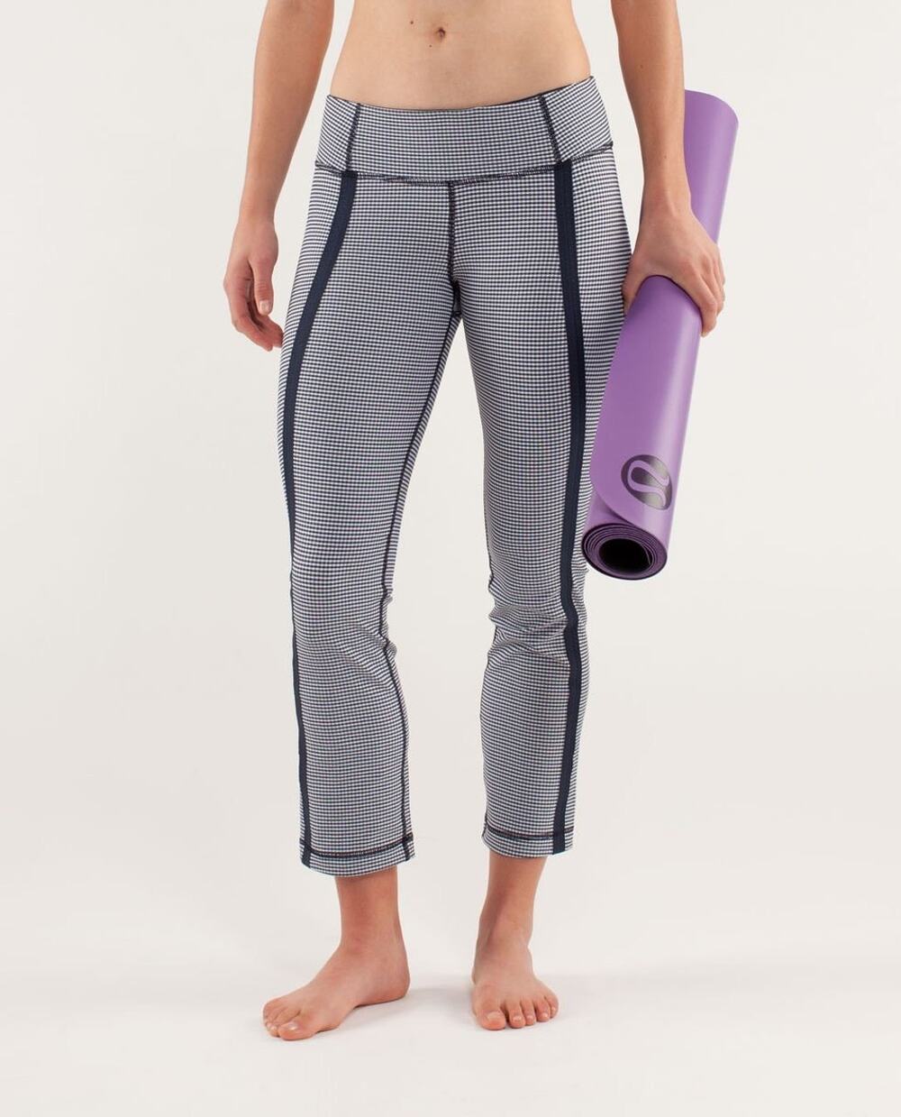 Lululemon Coast To Class Crop Pant size 12 Gingham Inkwell